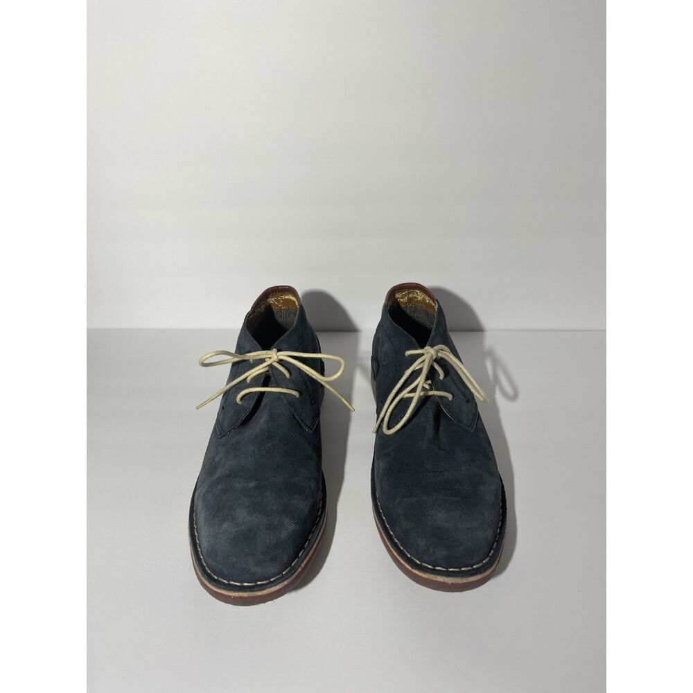 Kenneth Cole Reaction "Desert Sun SU" Navy Suede Chukka Boots - Men's 10.5